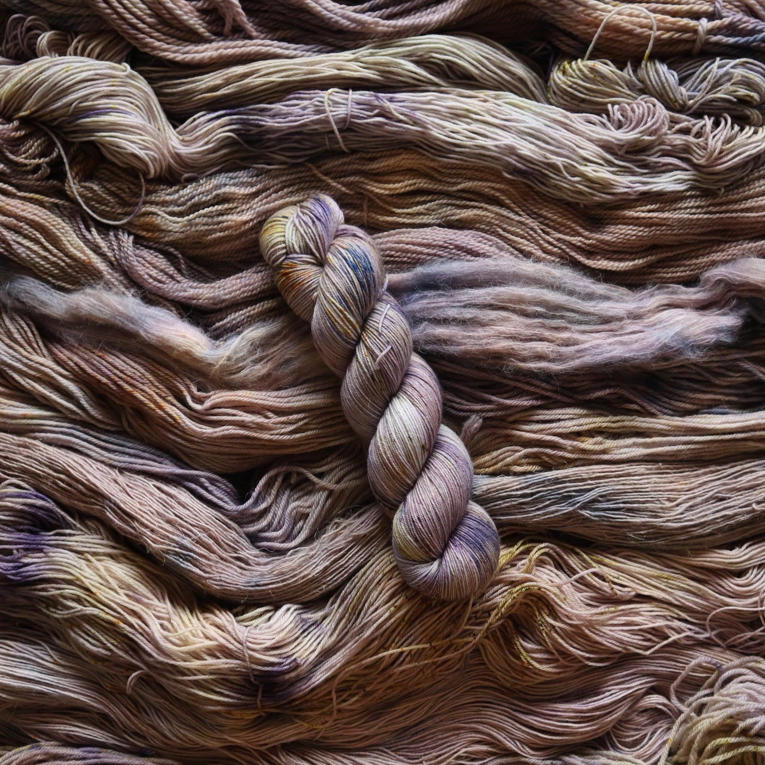 Ready-to-ship - Wisteria (oopsie skeins) on Trusty Sock